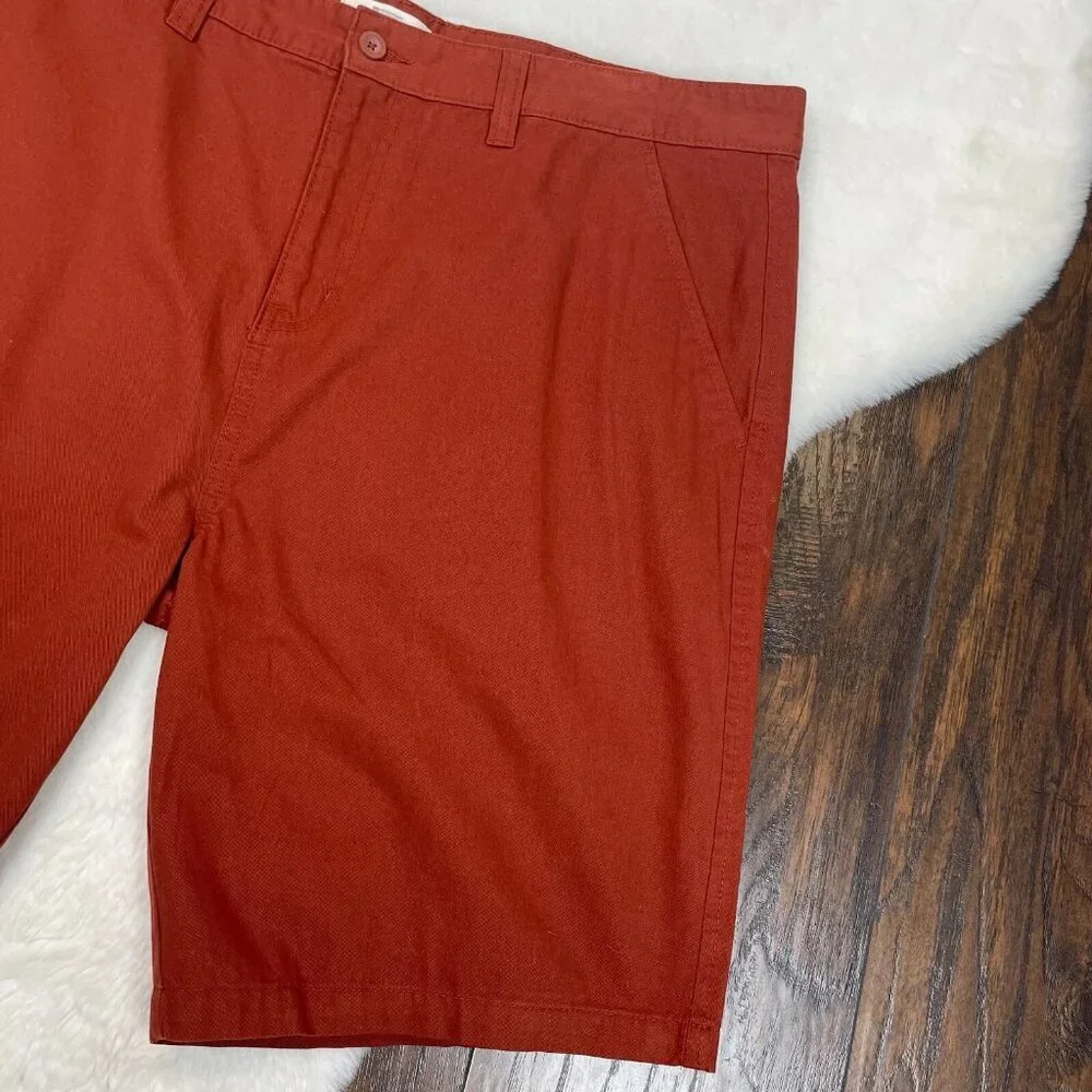 Mountain Warehouse Shorts 38 Take a Break Chino Burnt Orange Cotton Men's‎ NWT